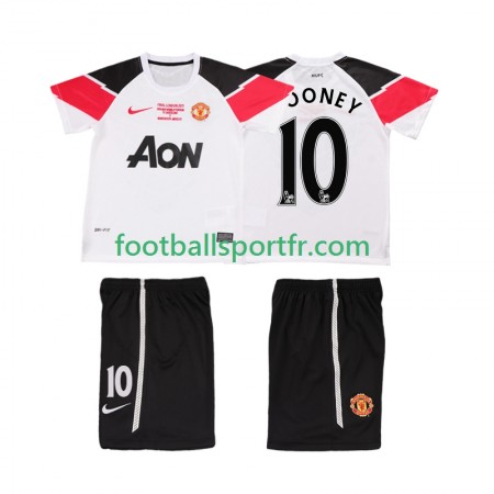 Tenue Manchester United ROONEY 10 Champions League 2011 2012 Retro Enfant Troisieme Maillot de Foot